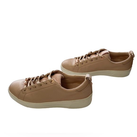 Ted Baker Women's Tedah Branded Leather Trainers - Pink EU 36.5/ US6 - Picture 8 of 11